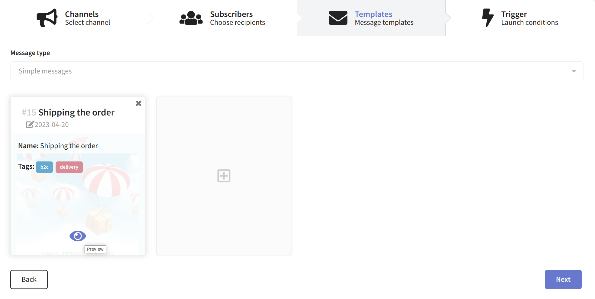 Message templates