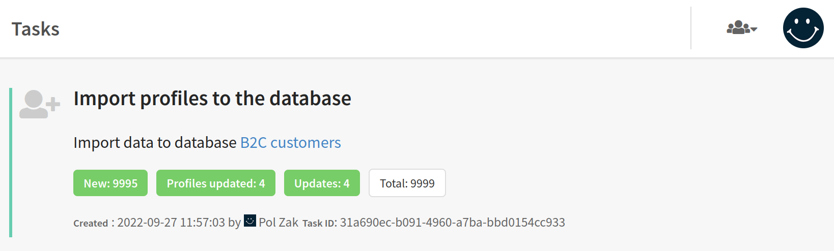 Import task
